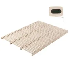 新品】パレットベッド 50*50cm16枚 コンセント付 天然木 組み換え自由 