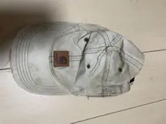 カジュアルホワイトキャップ ロゴパッチ付き