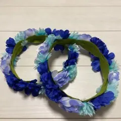 Claire's ブルー 水色 花冠 2個セット バースデー マタニティ フォトのサムネイル