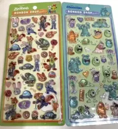 ボンボンドロップシール　ディズニー　2点