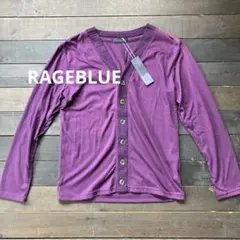 新品 y2k RAGEBLUE マエタテリンクVカーデ Mサイズ パープルのサムネイル