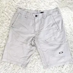 OAKLEY チェック柄 ハーフパンツ ドライ　速乾　春夏　ゴルフウェア　36