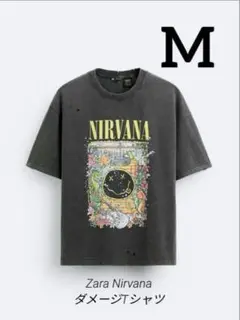<即日配送>Zara Nirvana グラフィックTシャツ Mサイズ