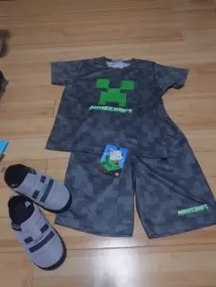 あんたま様専用☆マイクラMinecraft 部屋着　グレー 140マインクラフト