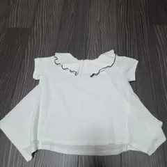 COMME CA ISM フリル襟 半袖シャツ　110A