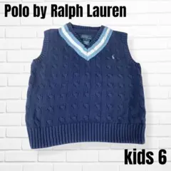 Polo by Ralph Lauren Kids 6 ベスト 120 紺