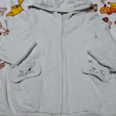 アナスイミニ　150cm 猫耳フード付きラメ入りパーカー