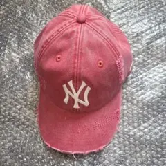 New Era ニューヨーク・ヤンキース 9Forty Damage 赤
