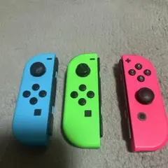 Nintendo Switch Joy-Con 青 緑 ピンク3個