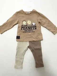 PEANUTS 長袖Tシャツとbreezeパンツセット 80cm