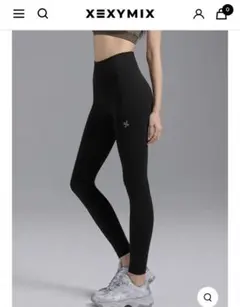 XEXYMIXブラック M XP9156T ゼクシィミックス　ピラティスレギンス