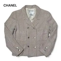 CHANEL シャネル ツイード ココボタン ダブルフェイス ジャケット 34のサムネイル