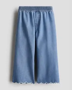 H&M スカラップデニムジョガーパンツ 110cm