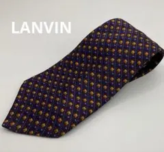 LANVIN 幾何学模様 ネクタイ