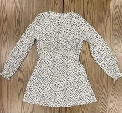 ZARA 花柄長袖ワンピース