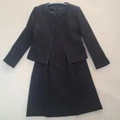 【fuku様専用]】アンタイトル　ツイードノーカラージャケットワンピースラメ入り