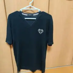 BURBERRY BLACK LABEL VネックTシャツ ブラック