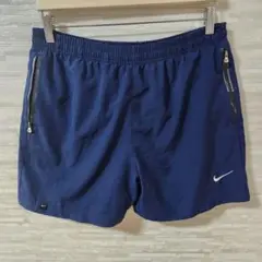【L】NIKE ランニングパンツ ネイビー