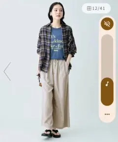 今季品‼️ANY【未使用美品】シアーチェックシャツ