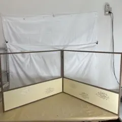 ほぼ未使用 茶道具 桑縁 京間用 銀切箔 風炉先屏風 紙箱 ほぼ未使用 茶道具 桑縁 京間用 銀切箔 風炉先屏風 紙箱 ほぼ