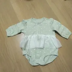 西松屋 ベビー ロンパース 花柄 チュール 60-70cm