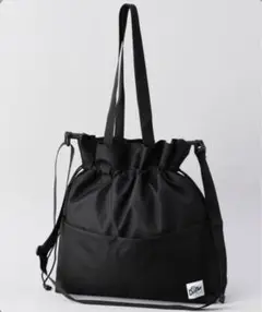 Drifter SQUEEZ SACK ショルダーバッグ 巾着バッグ ブラック