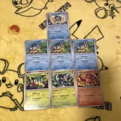 3猿ポケカ７枚まとめ売り（ヤナップ、バオップ、ヒヤップ系統）