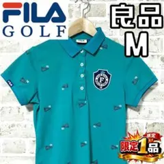 【早い者勝ち✨】フィラゴルフ レディース 半袖 ポロシャツ M グリーン系 緑のサムネイル