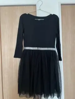 黒　シフォン　ワンピース【美品】