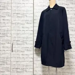 BEAMS HEART ビームスハート ステンカラーコート 紺 ネイビー M