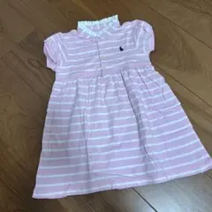 Ralph Lauren ピンクストライプワンピース 24M
