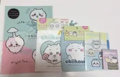 ちいかわ　クリアファイル　巾着　メモ帳　5点まとめ売り　ちいかわ　モモンガ