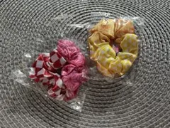 和柄シュシュ　２個　鬼滅の刃