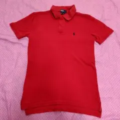 ラルフローレン赤 ポロシャツ ポニー刺繍