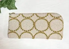 ミナペルホネン　ハンドメイド長財布　中古品