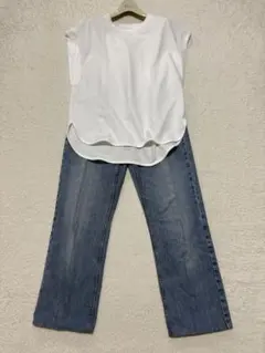 新品未使用タグ付 GU✖️UNIQLO パンツセットアップ Lサイズ