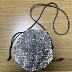 LEPSIM　スパンコール　シルバー　ショルダーバッグ　ほぼ未使用品！