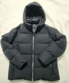 美品 UNIQLO ユニクロ シームレスダウンジャケット 黒 3D 22年 XL