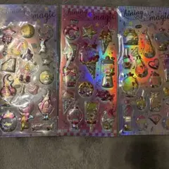 シャカシャカシール　立体シール　カプセルシール　3枚セット