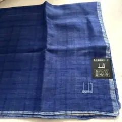 dunhill ハンカチ　紳士　チェック柄 綿　麻　ガーゼ　ハンカチ　ダンヒルのサムネイル