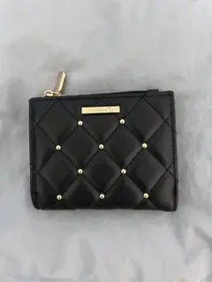 アフタヌーンティー　キルティングミニ財布　ブラック