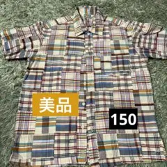 McGREGOR キッズ　チェック半袖　150cm 美品　パッチワーク