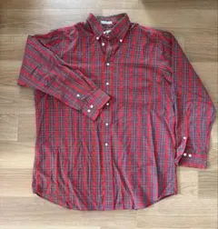 CHRISTOPHER HAYES レッド系チェック長袖シャツ 16