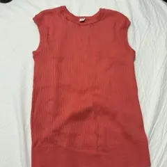 UNIQLO オレンジ ノースリーブ セーター S