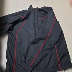 Reebok ナイロンジャケット M 黒/赤