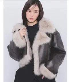 2025 MURUA ショートフェイクムートンジャケット