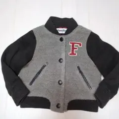 90★ファミリア★アップリケ付き！ボアもかわいいジャンパー★