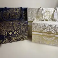 ディオール空き箱 紙袋 ブランド空き箱 ショッパー ギフトボックス 2個セット