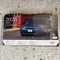 【新品未開封】BMW MINI 2026年 卓上カレンダーミニクーパー　自動車