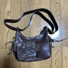 NICE CLAUP ショルダーバッグ　茶色